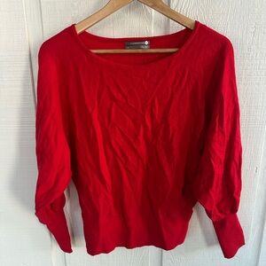 Anthropologie Cardinal Red Women's Sweater Top